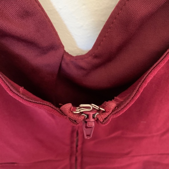 TOBI wine/maroon skater sweetheart mini dress - Picture 10 of 10